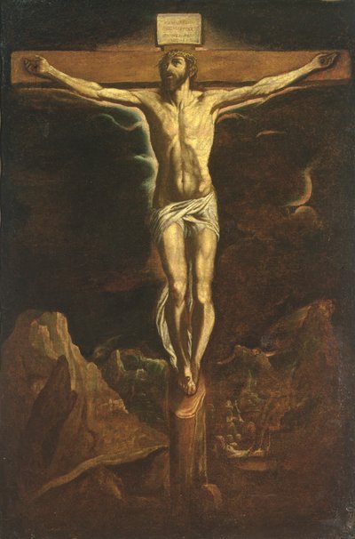 Cristo en la cruz, 1600 de Orazio Borgianni